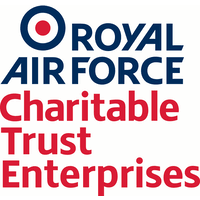 Royal Air Force charitable Trust logo in blue and red