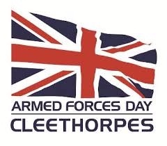 Armed Forces Day - Cleethorpes logo - displaying the union jack flag