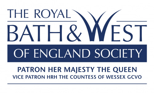 The Royal Bath and West of England Society logo. Dark Blue on a white background.